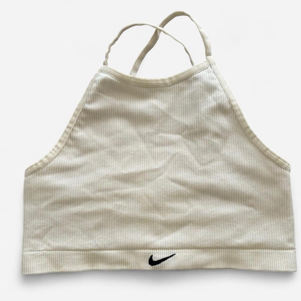 Nike Off-White Ribbed Top
